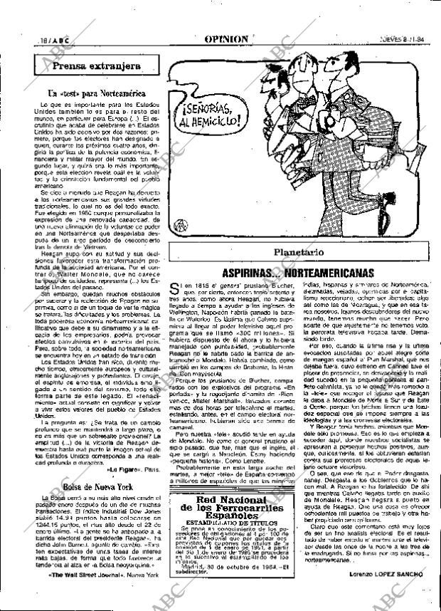ABC MADRID 08-11-1984 página 18