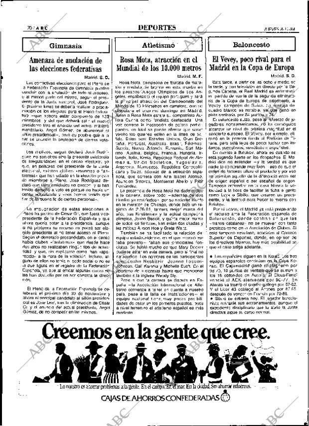 ABC MADRID 08-11-1984 página 70
