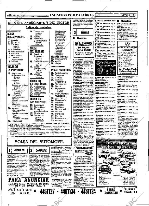 ABC MADRID 08-11-1984 página 84