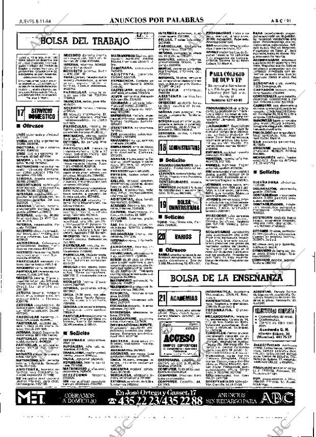ABC MADRID 08-11-1984 página 91