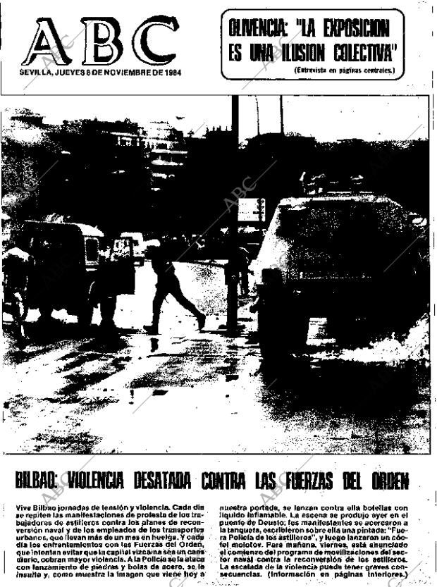 ABC SEVILLA 08-11-1984 página 1