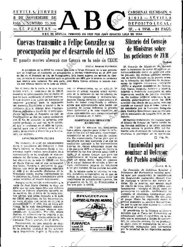 ABC SEVILLA 08-11-1984 página 15