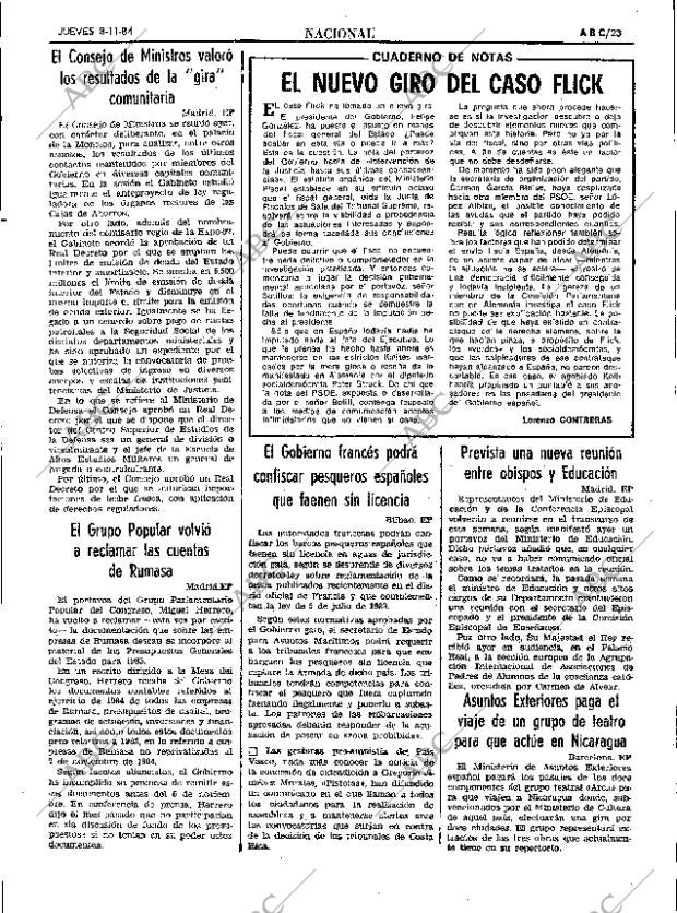 ABC SEVILLA 08-11-1984 página 23