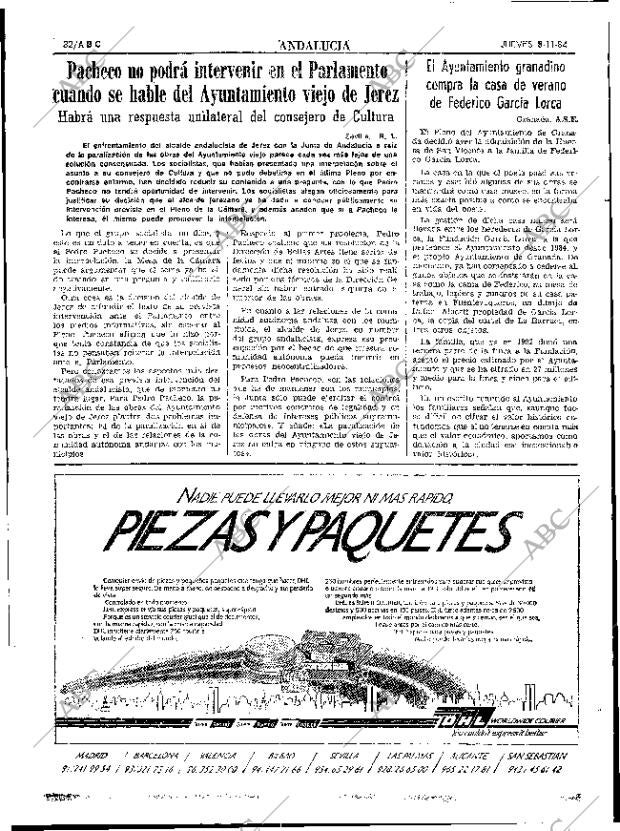 ABC SEVILLA 08-11-1984 página 32