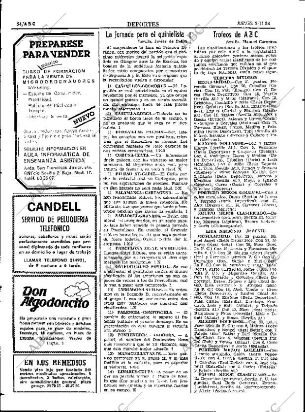 ABC SEVILLA 08-11-1984 página 54