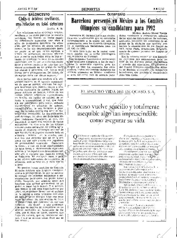 ABC SEVILLA 08-11-1984 página 57