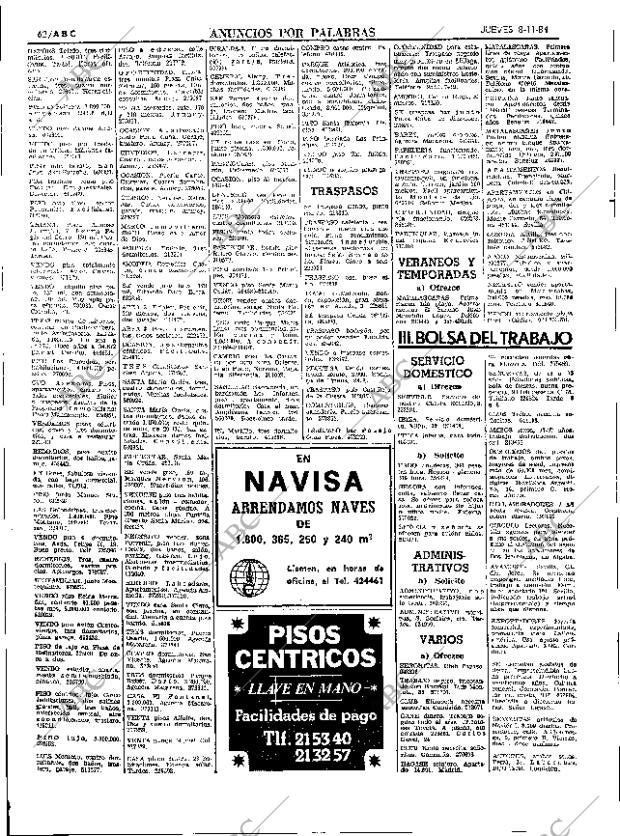 ABC SEVILLA 08-11-1984 página 62