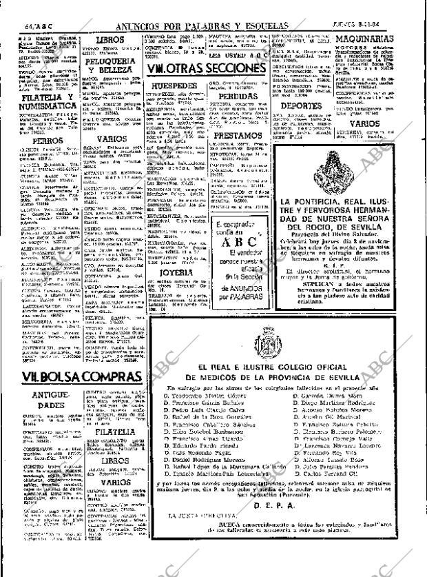ABC SEVILLA 08-11-1984 página 64