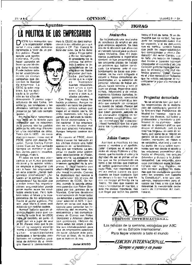 ABC MADRID 09-11-1984 página 20