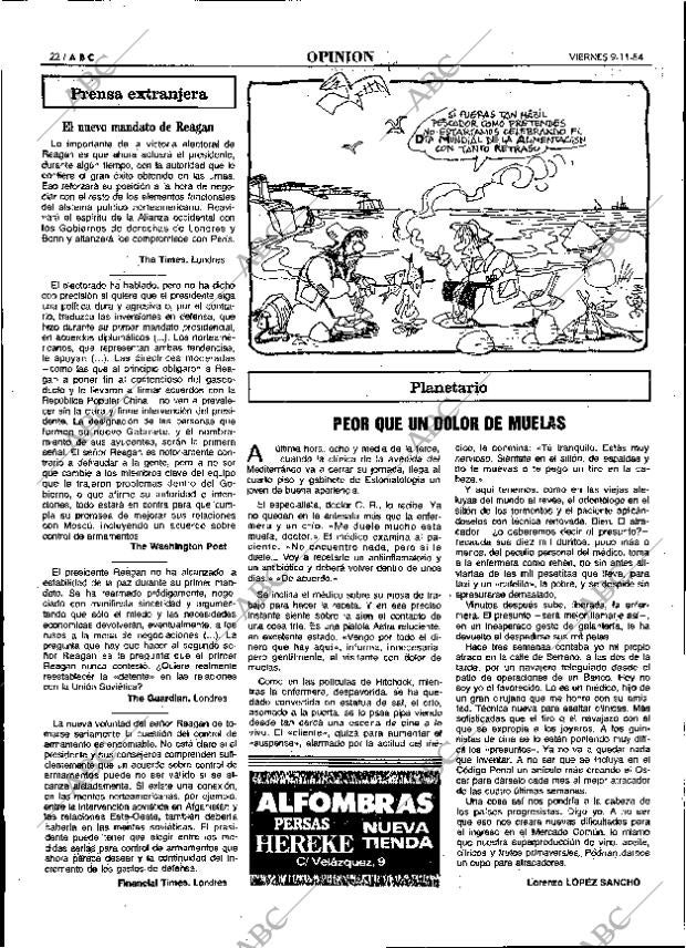 ABC MADRID 09-11-1984 página 22
