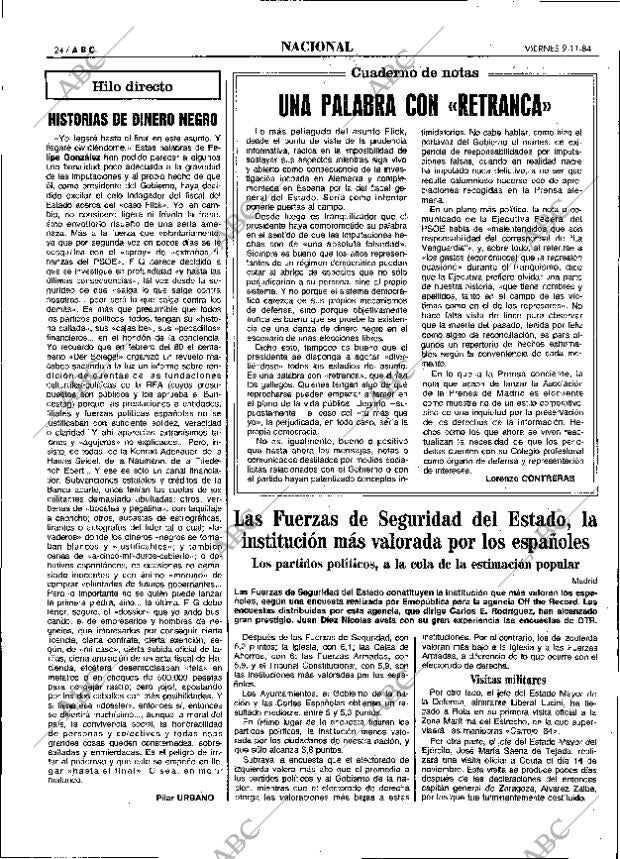 ABC MADRID 09-11-1984 página 24