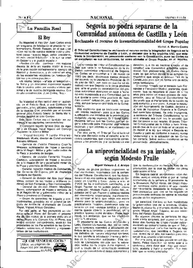 ABC MADRID 09-11-1984 página 26
