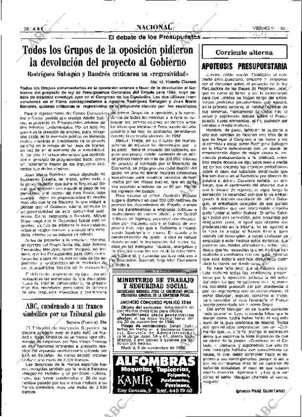 ABC MADRID 09-11-1984 página 28
