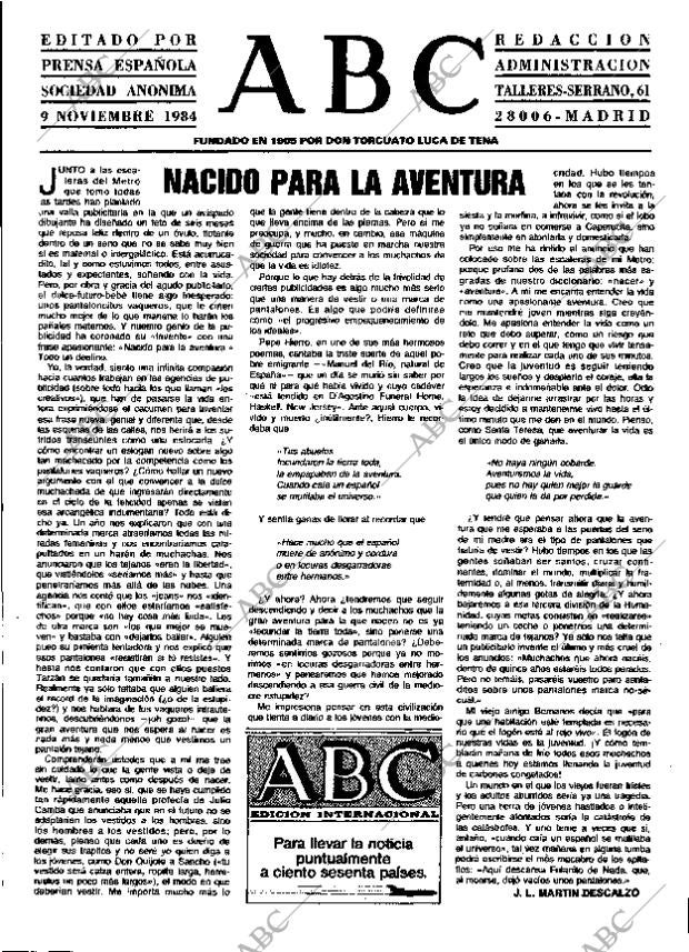 ABC MADRID 09-11-1984 página 3