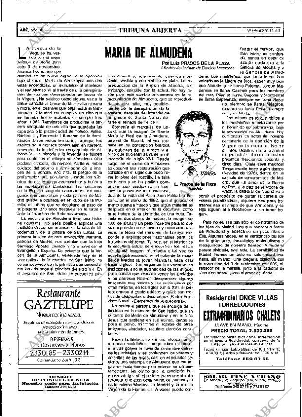 ABC MADRID 09-11-1984 página 42