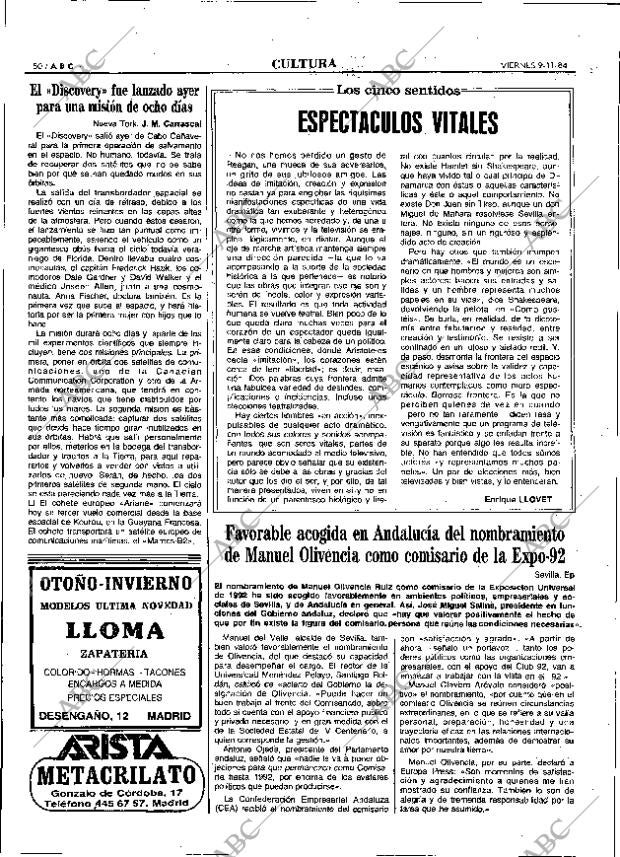ABC MADRID 09-11-1984 página 50