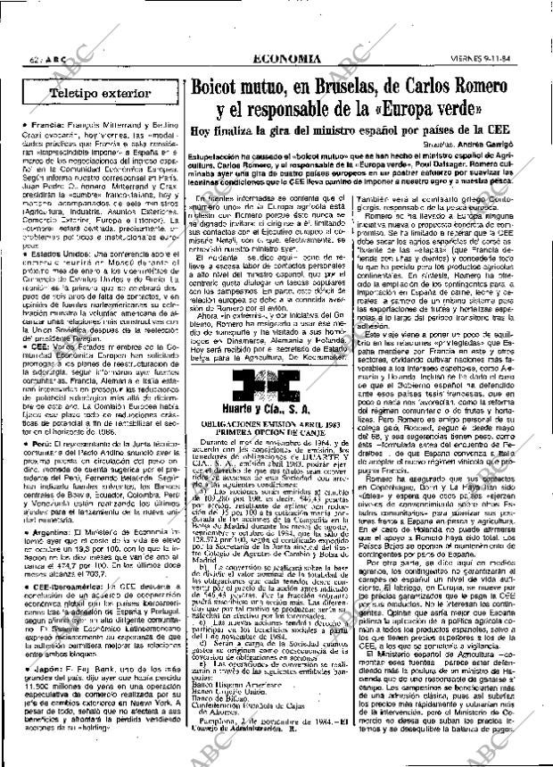 ABC MADRID 09-11-1984 página 62