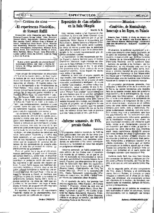 ABC MADRID 09-11-1984 página 69