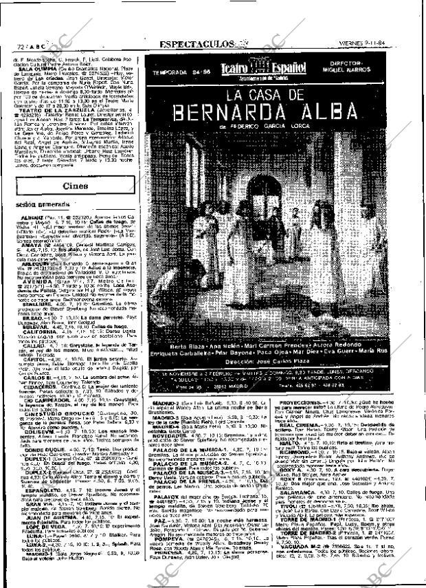 ABC MADRID 09-11-1984 página 72