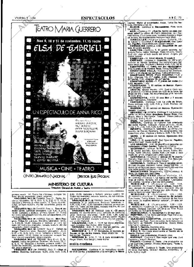 ABC MADRID 09-11-1984 página 73