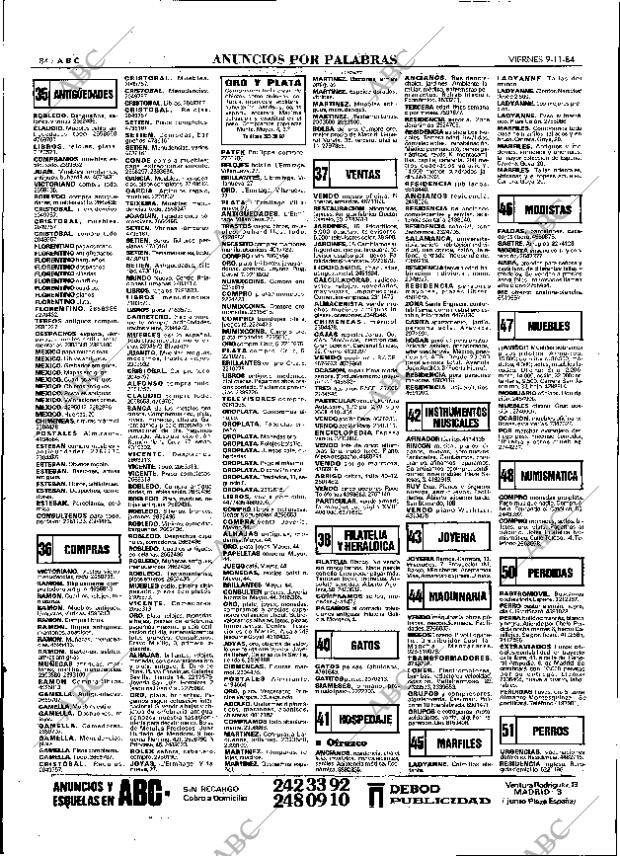 ABC MADRID 09-11-1984 página 84