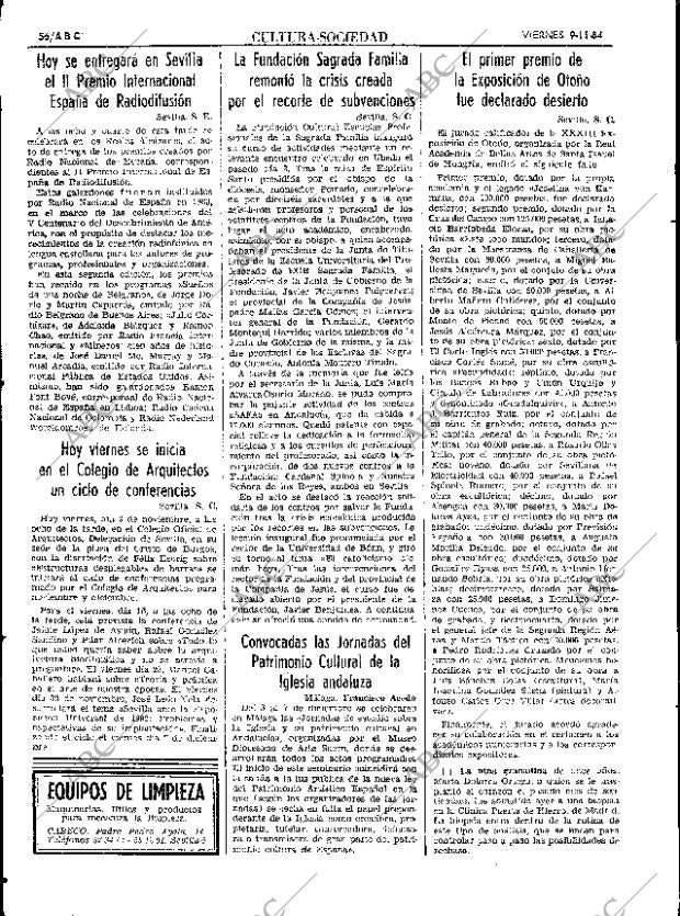 ABC SEVILLA 09-11-1984 página 56