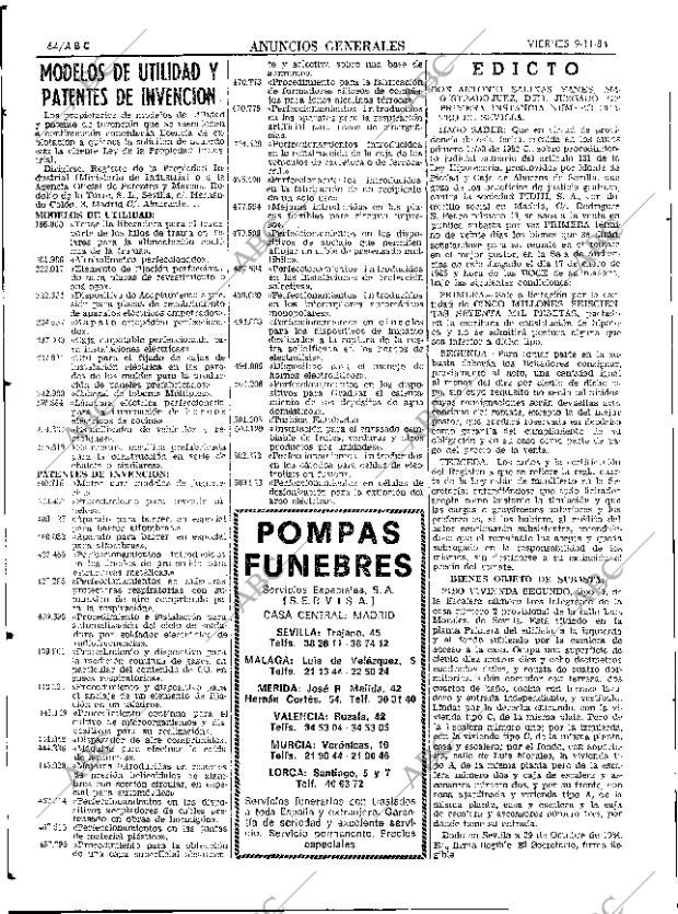 ABC SEVILLA 09-11-1984 página 64
