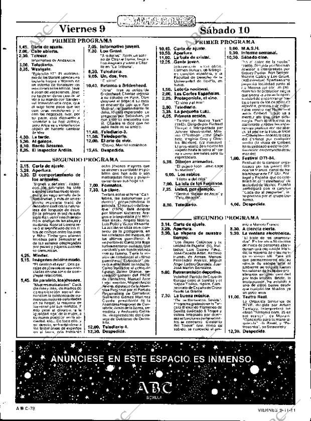 ABC SEVILLA 09-11-1984 página 78