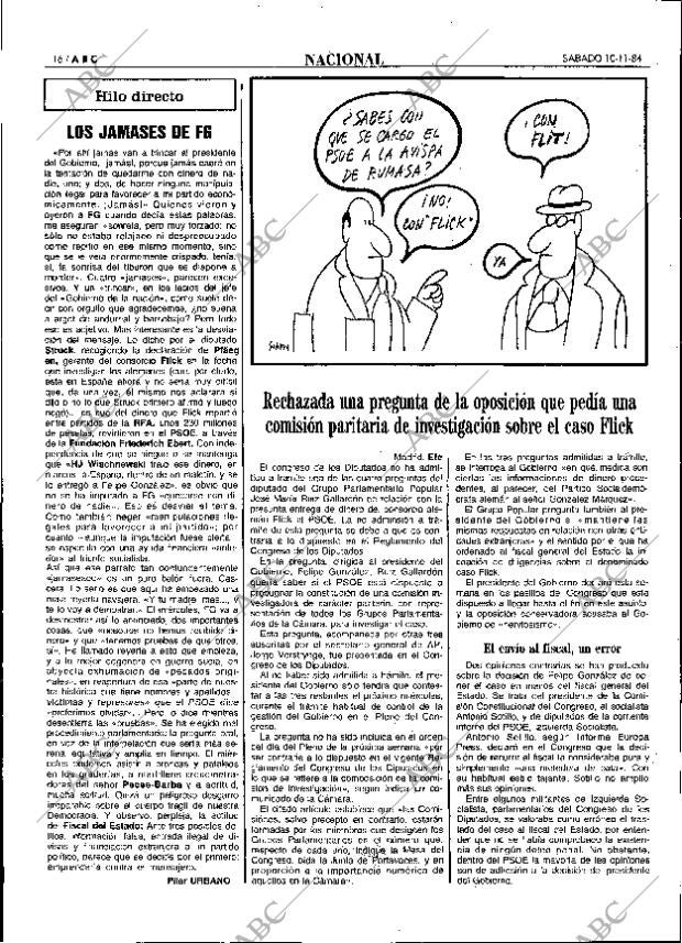 ABC MADRID 10-11-1984 página 16