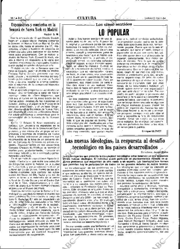 ABC MADRID 10-11-1984 página 38