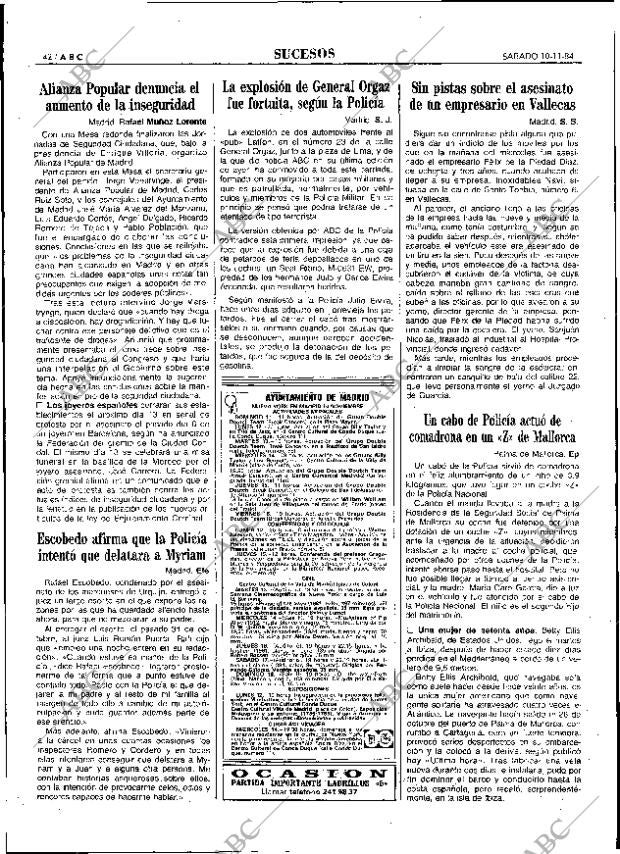 ABC MADRID 10-11-1984 página 42