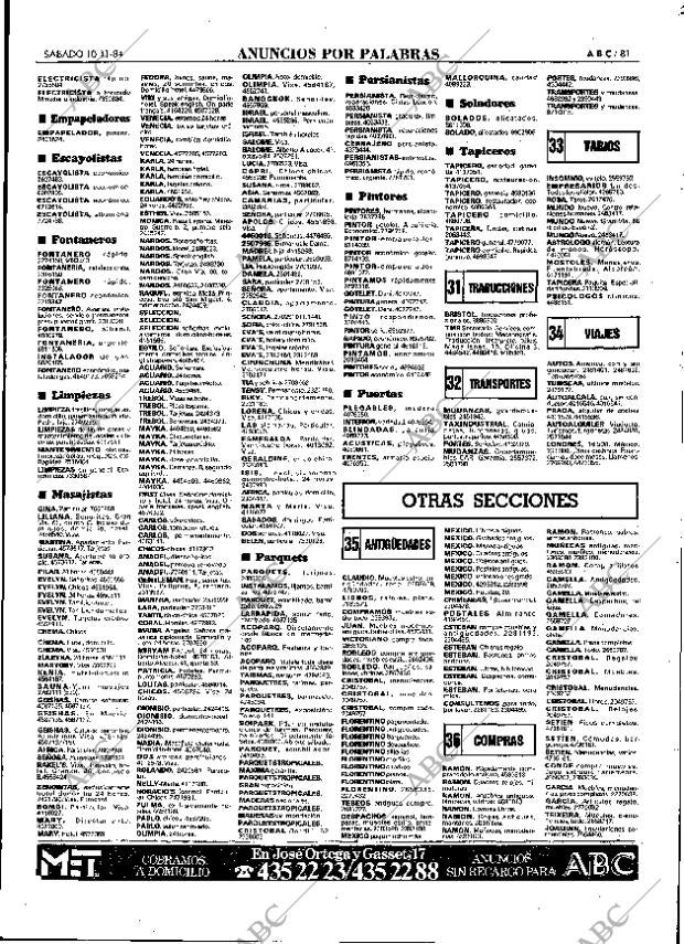 ABC MADRID 10-11-1984 página 81