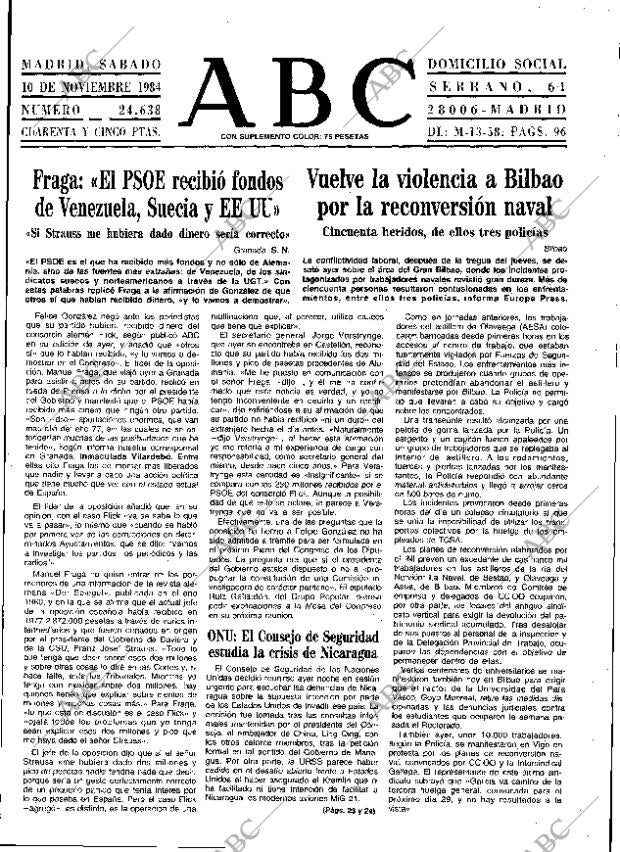 ABC MADRID 10-11-1984 página 9