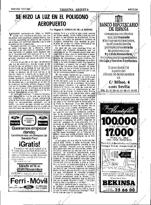 ABC SEVILLA 10-11-1984 página 25