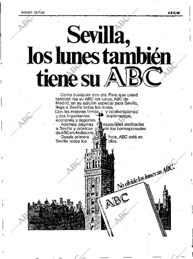 ABC SEVILLA 10-11-1984 página 43