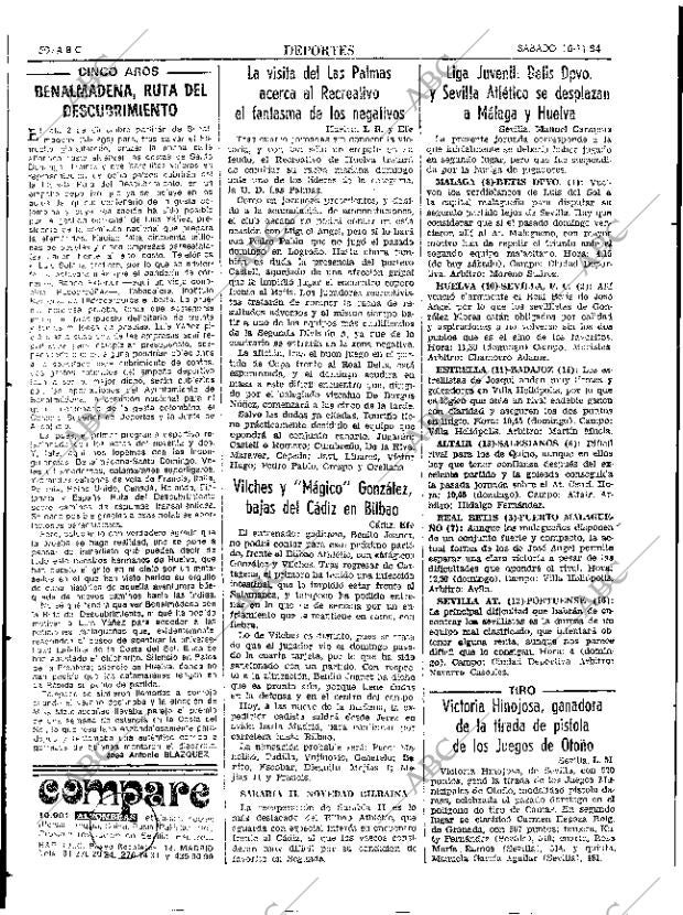 ABC SEVILLA 10-11-1984 página 50
