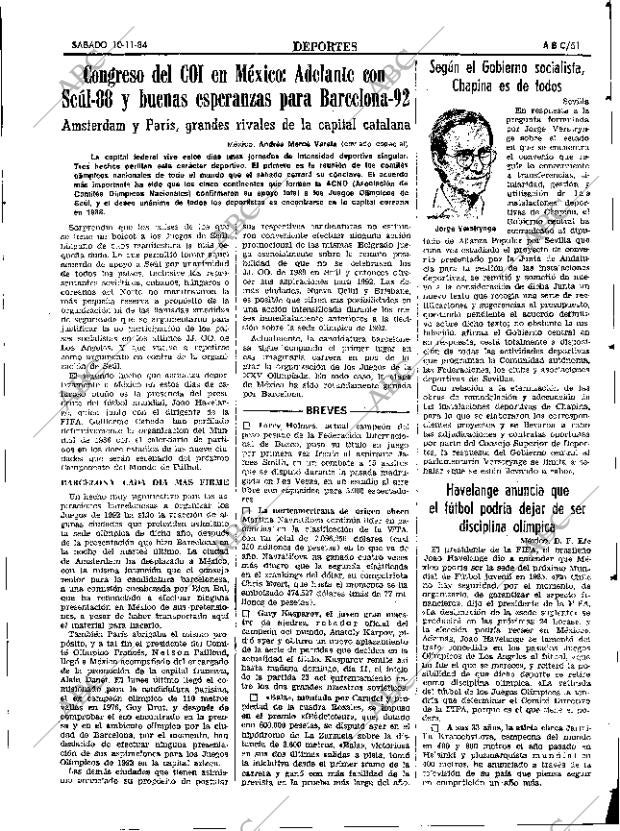 ABC SEVILLA 10-11-1984 página 51