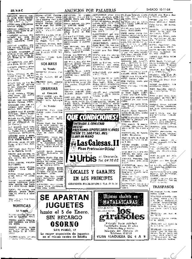 ABC SEVILLA 10-11-1984 página 58