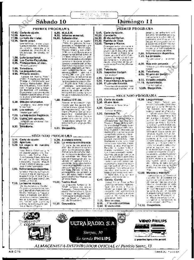 ABC SEVILLA 10-11-1984 página 78