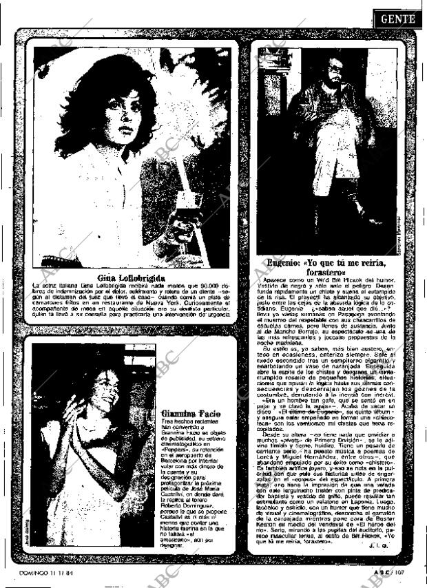 ABC MADRID 11-11-1984 página 107