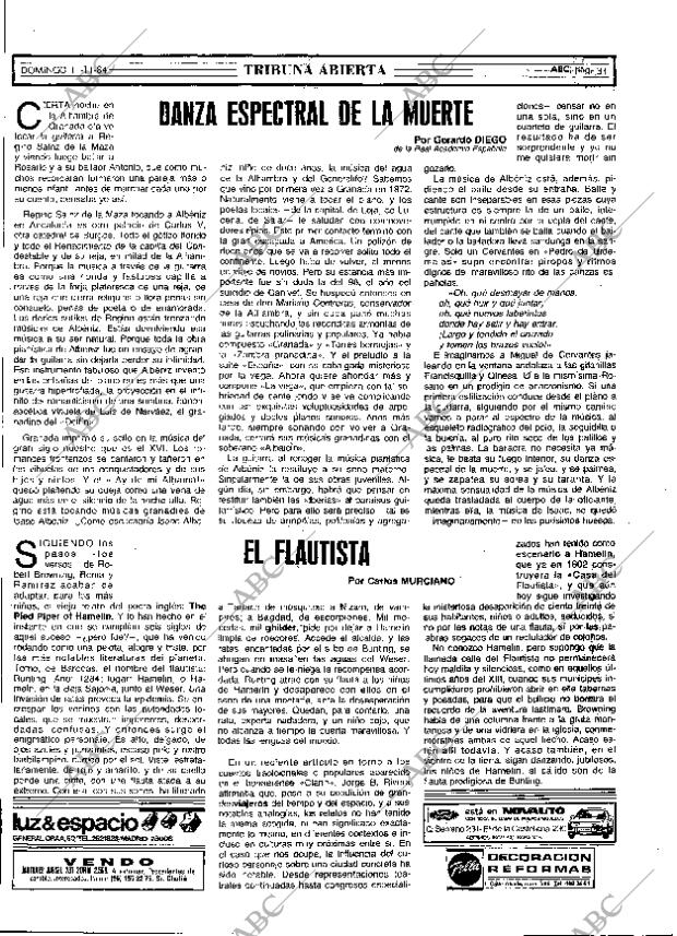 ABC MADRID 11-11-1984 página 31