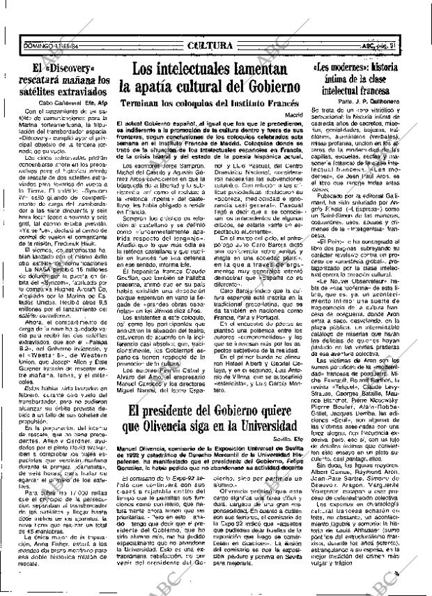 ABC MADRID 11-11-1984 página 51