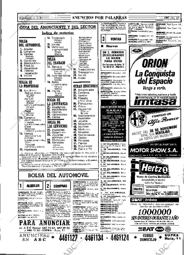 ABC MADRID 11-11-1984 página 87