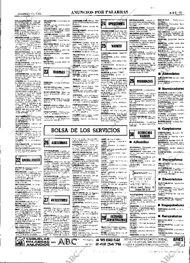 ABC MADRID 11-11-1984 página 95