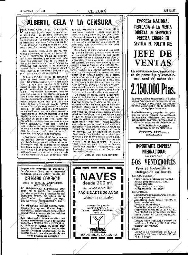 ABC SEVILLA 11-11-1984 página 57