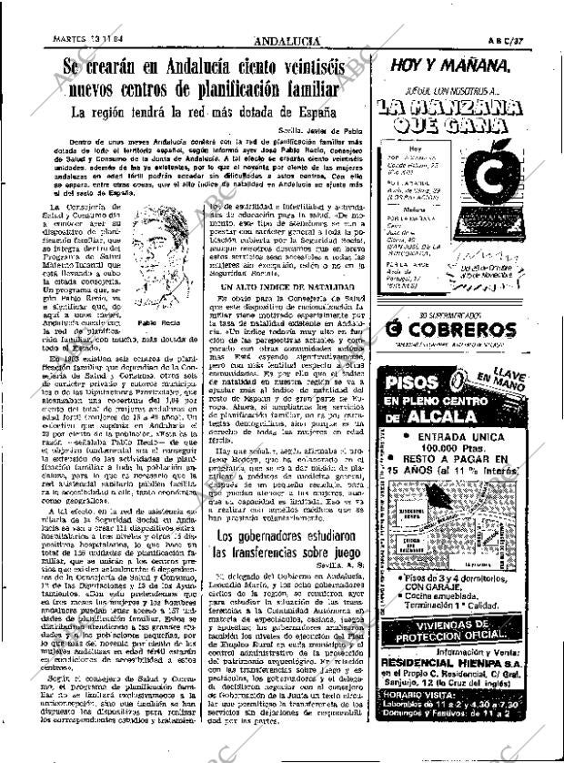 ABC SEVILLA 13-11-1984 página 37