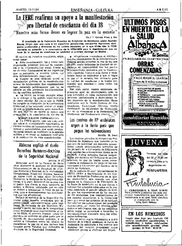 ABC SEVILLA 13-11-1984 página 51