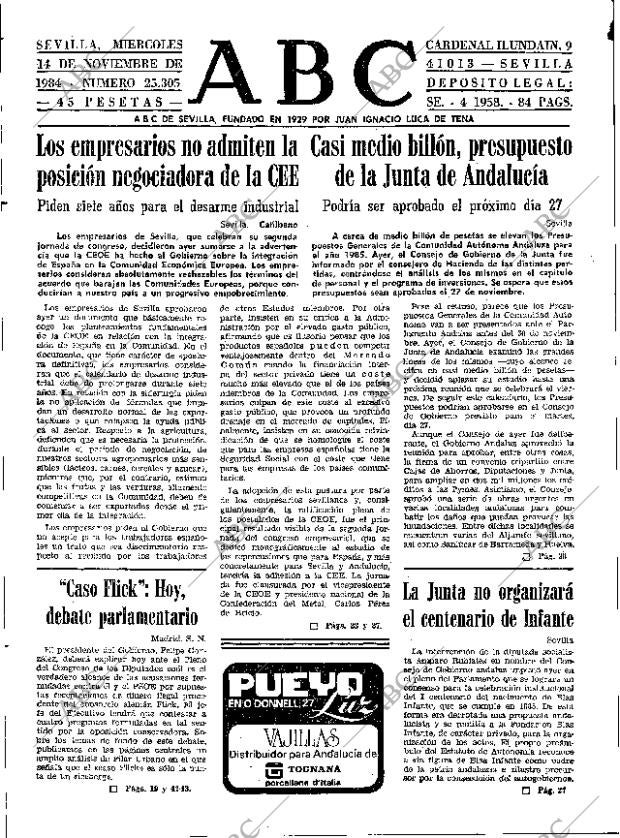 ABC SEVILLA 14-11-1984 página 15