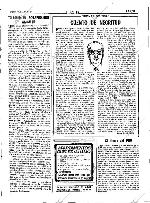 ABC SEVILLA 14-11-1984 página 17