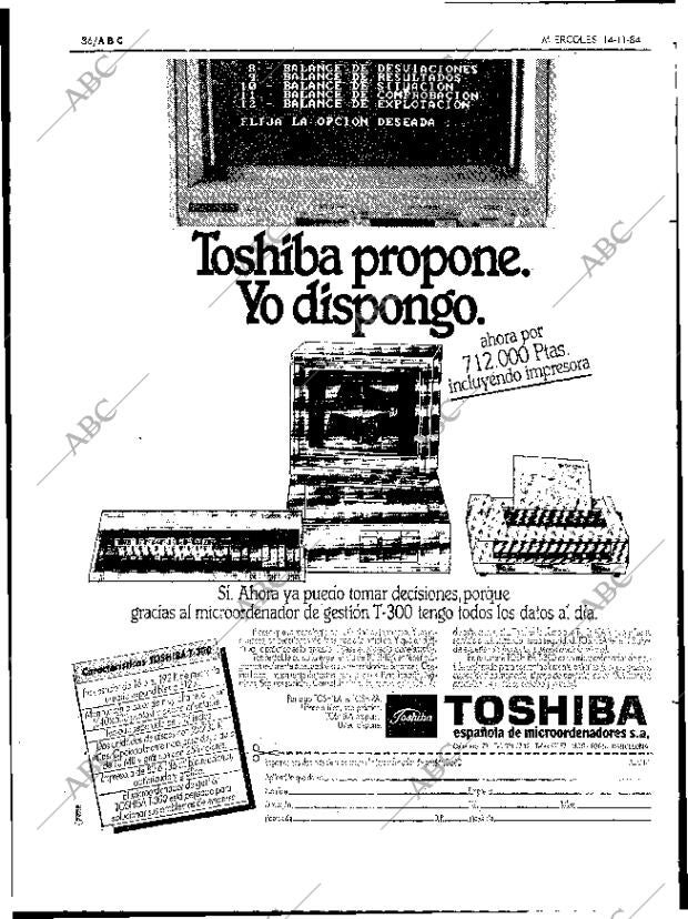 ABC SEVILLA 14-11-1984 página 36
